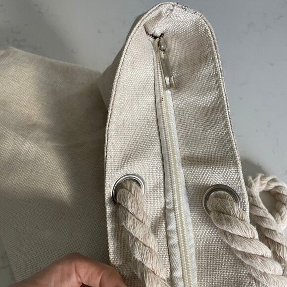 Vancouver Island Ocean Themed Spacious Utility Tote Bag w Rope Handle OS no tags - Picture 11 of 13